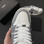 A.M.I.R.I Skel Top Low Leather Sneakers Grey White MFS003-043