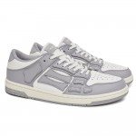 A.M.I.R.I Skel Top Low Leather Sneakers Grey White MFS003-043