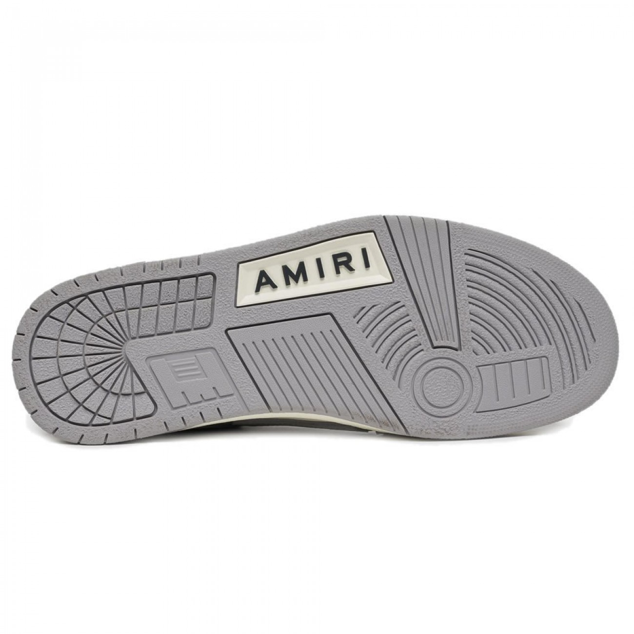 A.M.I.R.I Skel Top Low Leather Sneakers Grey White MFS003-043