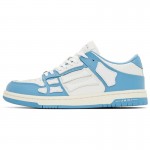 A.M.I.R.I Skel Top Low Leather Sneakers Blue MFS003-462