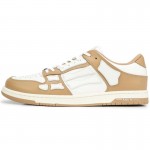 A.M.I.R.I Skel Top Low Leather Sneakers Brown MFS003-281