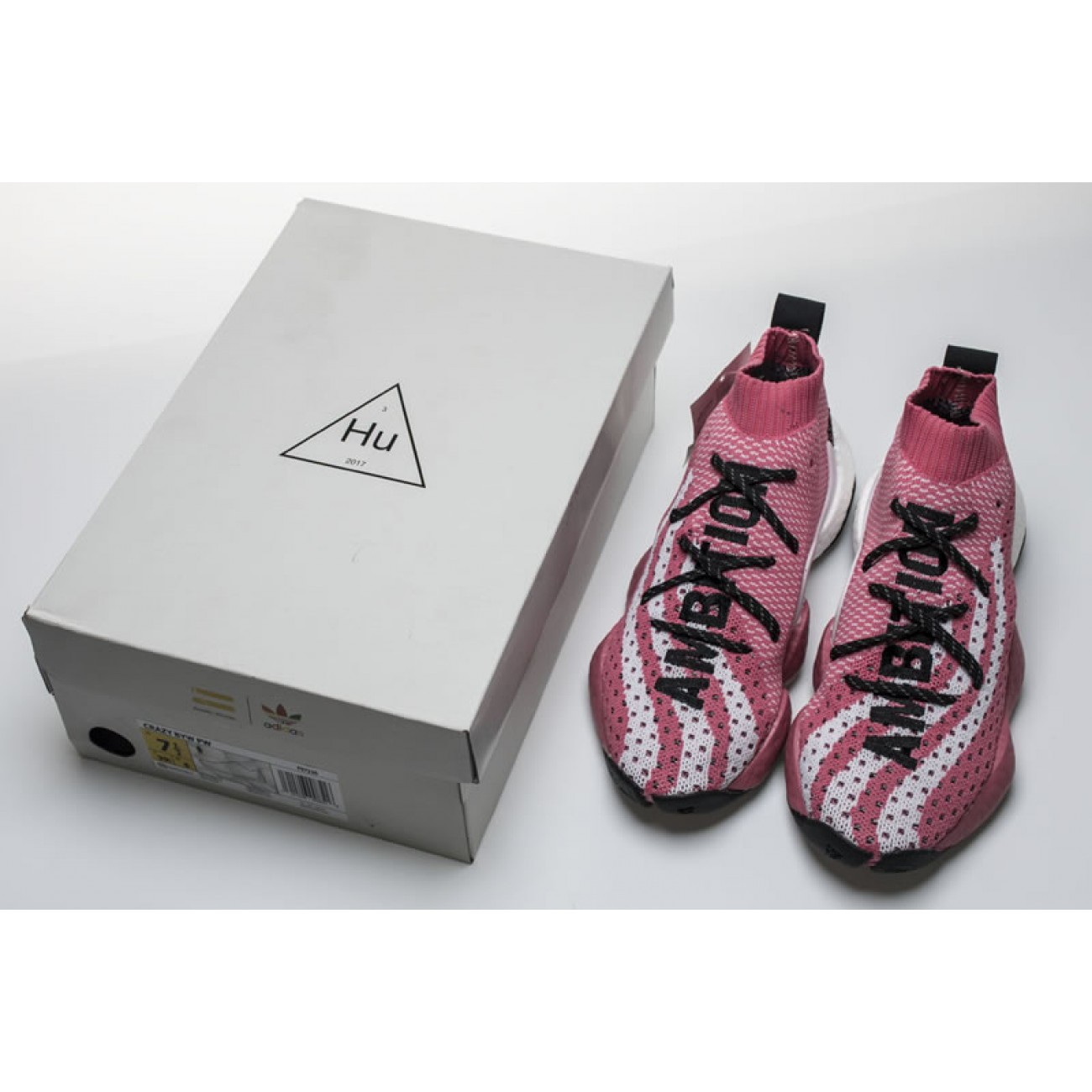 Pharrell Williams x adidas Crazy BYW "Solar Pink" / Chalk Pink Womens Size Basketball Shoes G28183