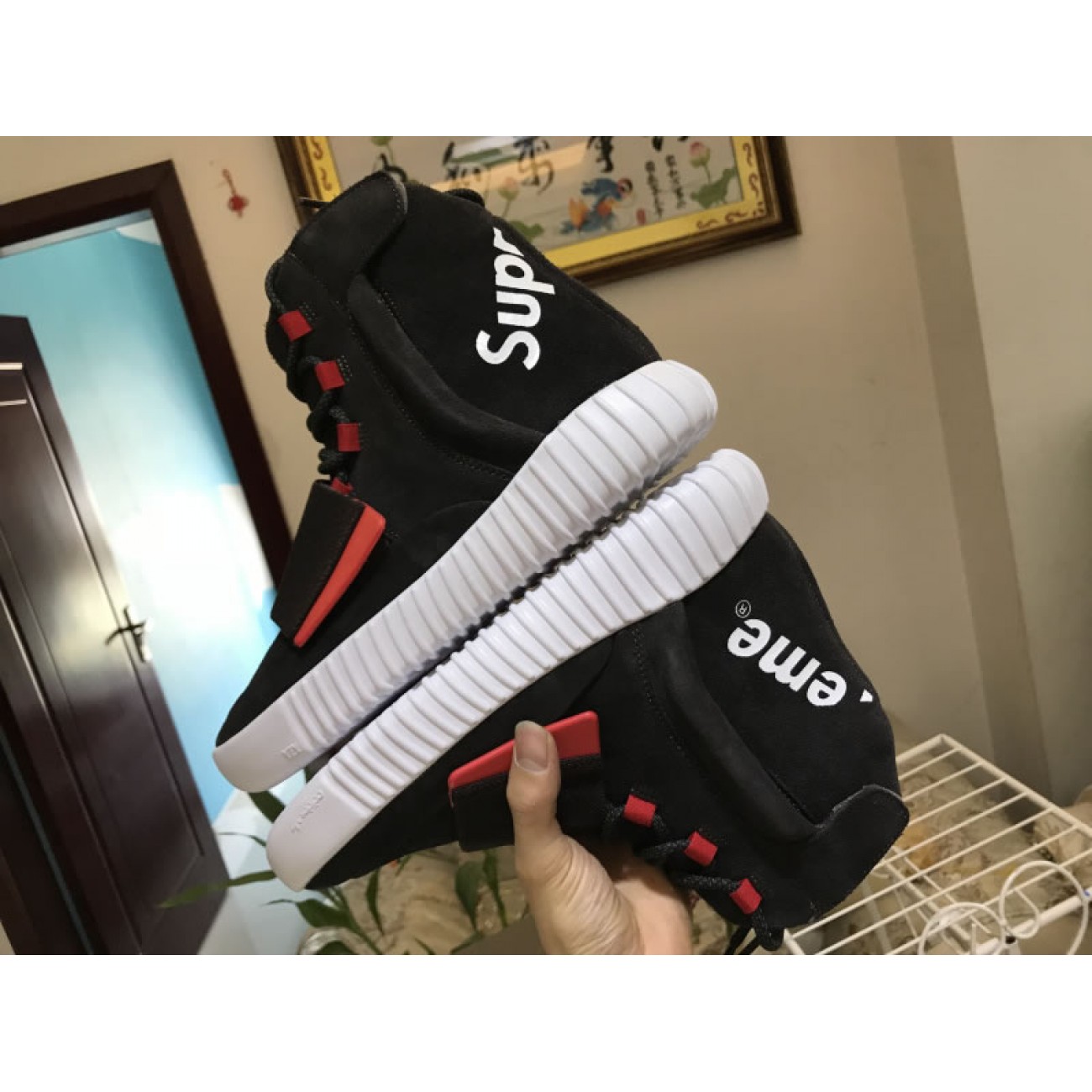 Adidas Yeezy 750 x Supreme Brown Red White BB1630