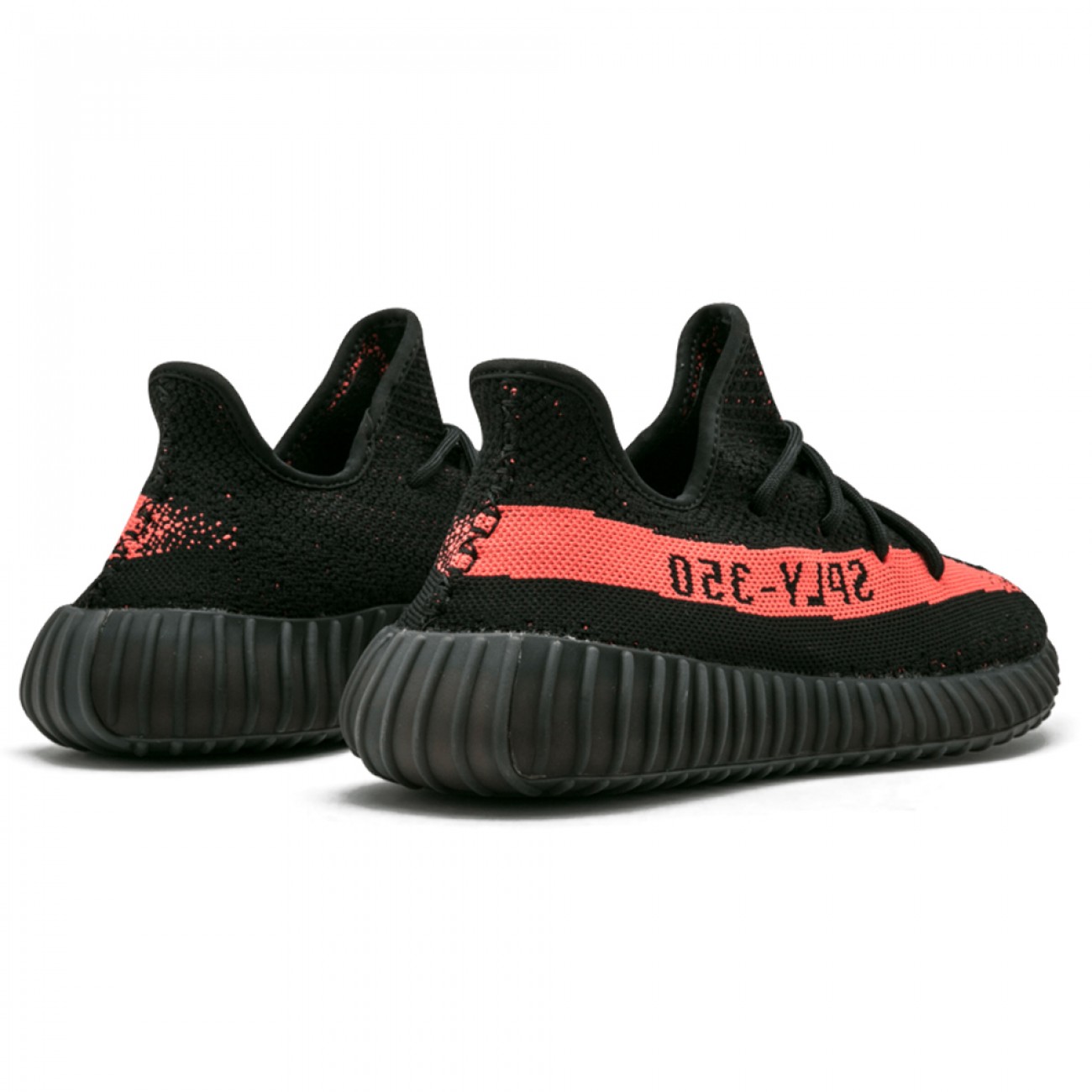 Adidas Originals Yeezy Boost 350 V2 "Black/Red Striped" BY9612