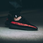 Adidas Originals Yeezy Boost 350 V2 "Black/Red Striped" BY9612