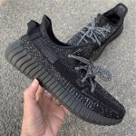 adidas Yeezy Boost 350 V2 "Static Refective" Triple Black Venom EF2367