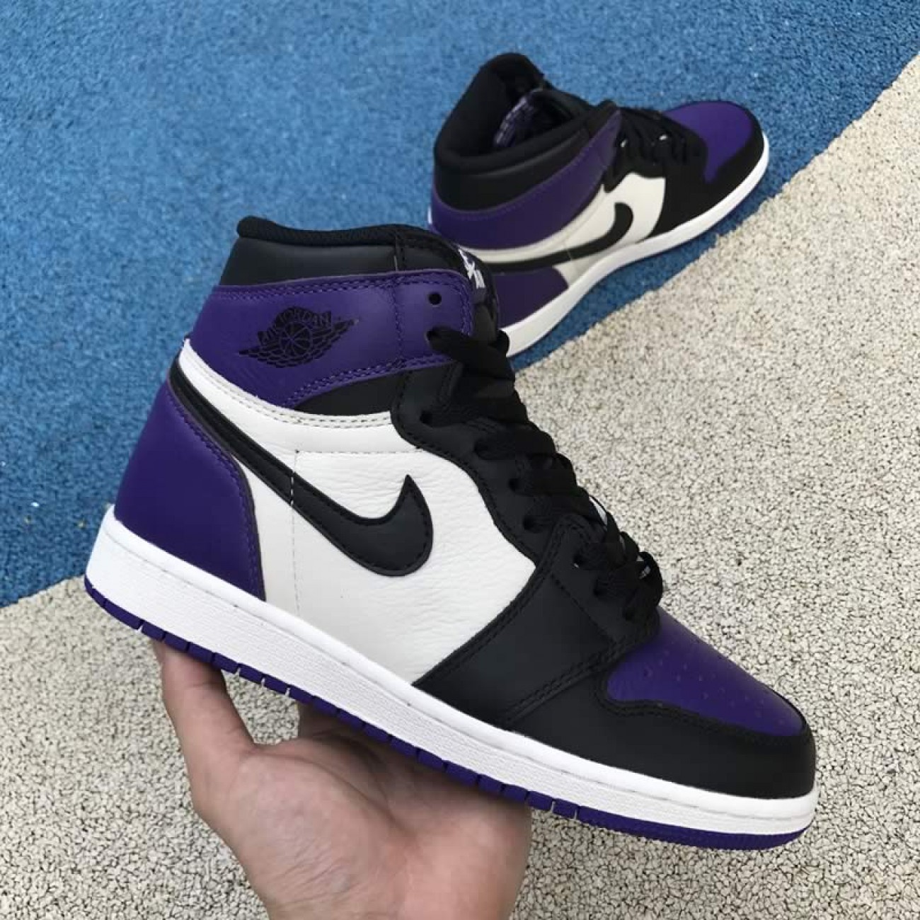 Air Jordan 1 Retro High OG "Court Purple Sail Black" For Sale Mens Wmns GS Size 555088-501