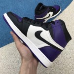 Air Jordan 1 Retro High OG "Court Purple Sail Black" For Sale Mens Wmns GS Size 555088-501