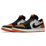 Air Jordan 1 Low Flyknit "Shattered Backboard" Black/White/Orange AH4506-100