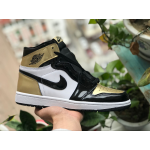 Air Jordan 1 Top 3 Retro High NRG Patent Gold Toe 861428-007