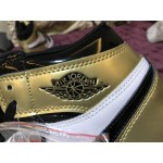 Air Jordan 1 Top 3 Retro High NRG Patent Gold Toe 861428-007