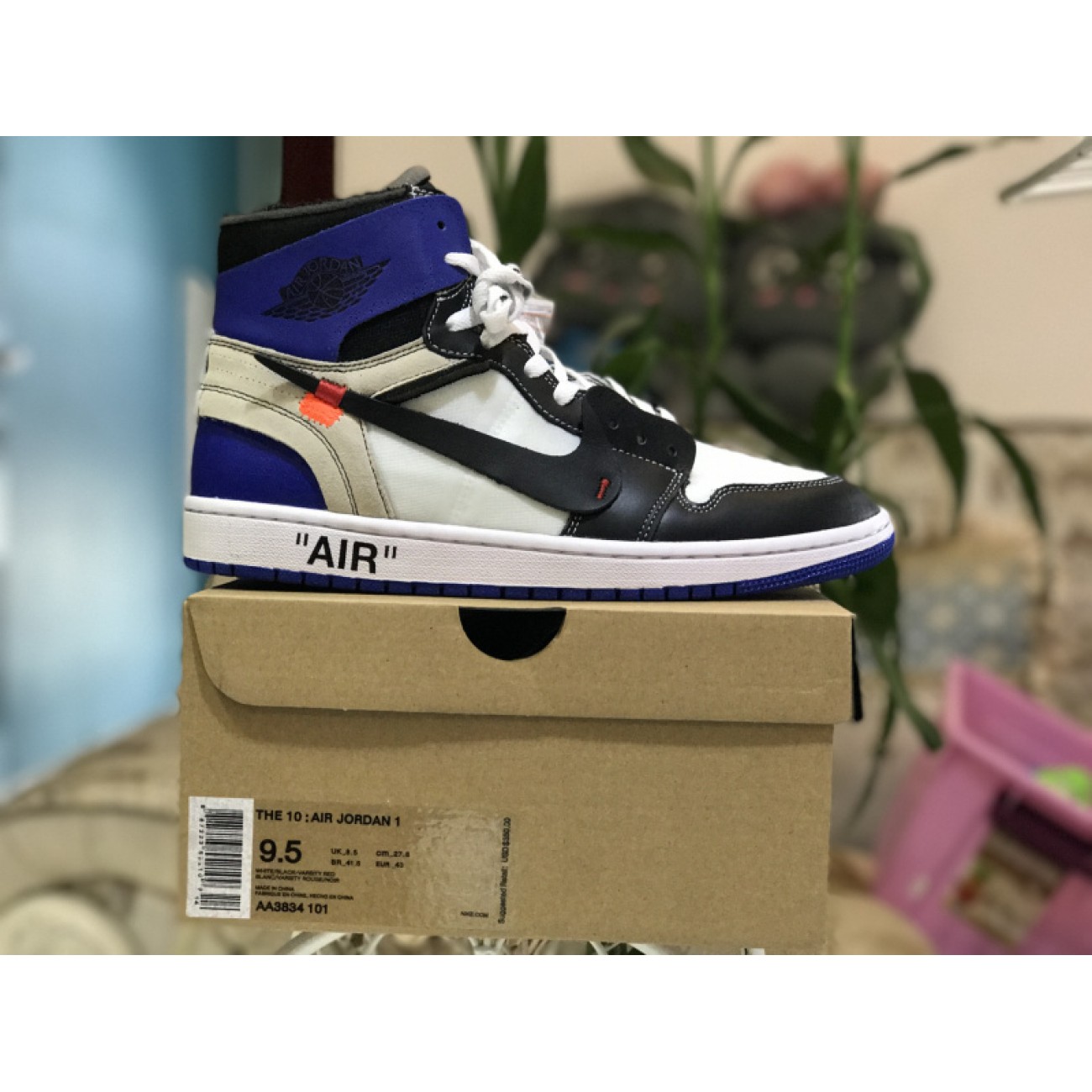 Air Jordan 1 x OFF-WHITE Fragment OW AA3834-103