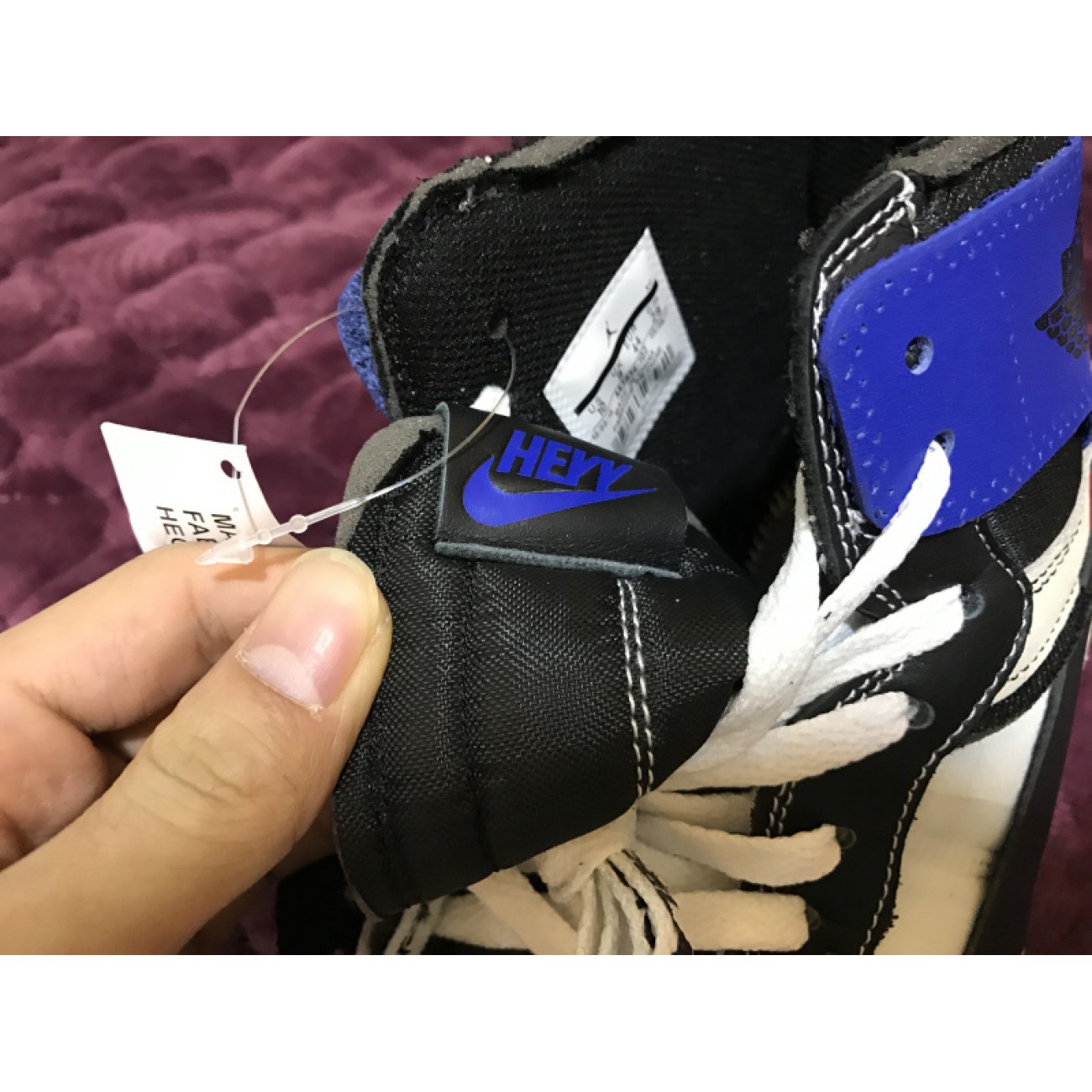 Air Jordan 1 x OFF-WHITE Fragment OW AA3834-103