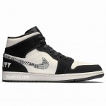 Air Jordan 1 Mid BHM "Equality" 2019 Melo AJ1 Shoes 852542-010