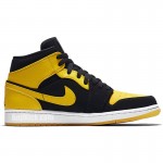 Air Jordan 1 Mid New Love 2017 Black And Yellow 136085-072