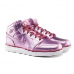 Air Jordan 1 Mid SE "Pink Rise" AJ1 Kids GS Shoes AV5174-640