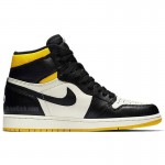 Air Jordan 1 "NO L'S" Not For Resale Black/Yellow For Sale 861428-107