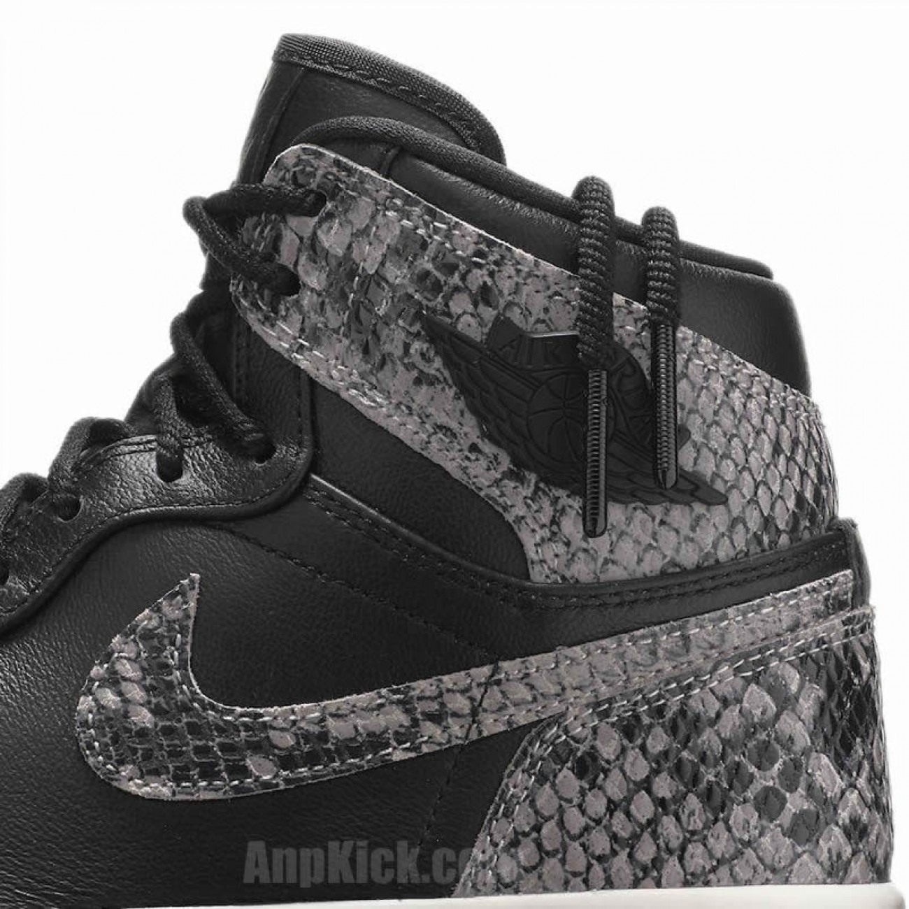 Air Jordan 1 Retro High "Snakeskin" Black Shoes AH7389-004