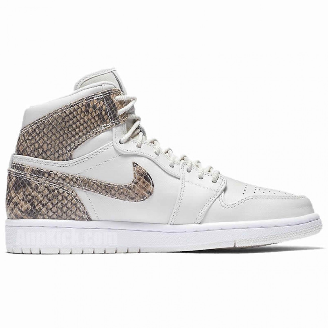 Air Jordan 1 Retro High "Snakeskin" White Shoes AH7389-004