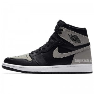 Air Jordan 1 Shadow Grey 2018 On Feet Mens GS Outfit Shoes 555088-013