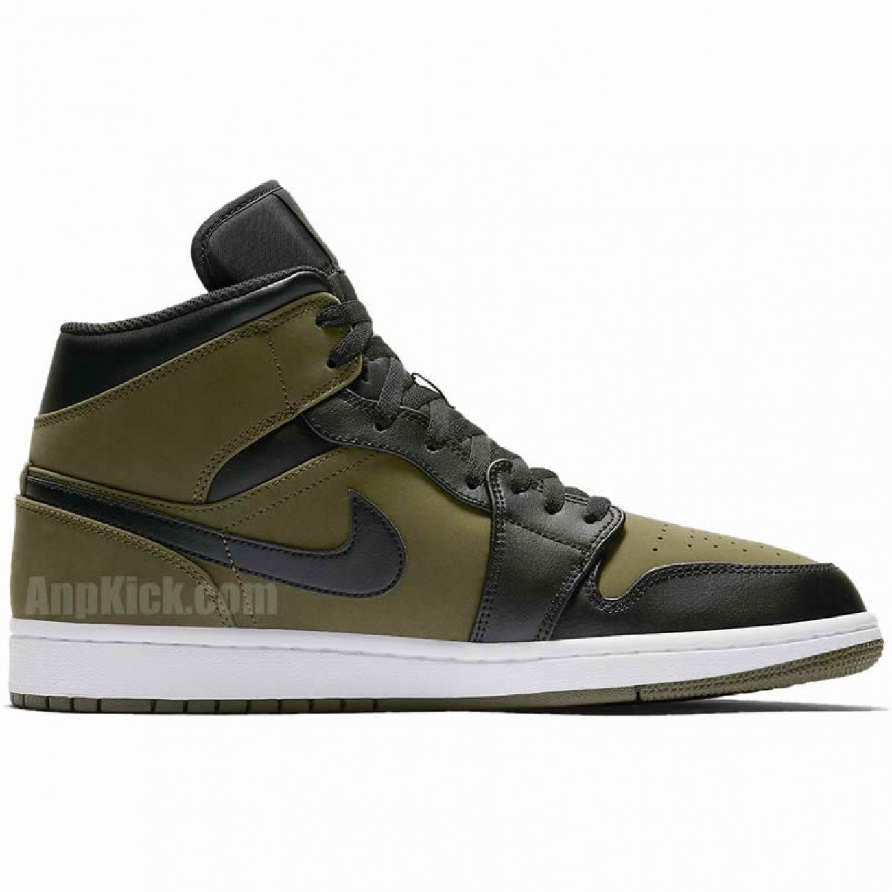 Nike Air Jordan 1 Mid "Dark Olive Canvas" Release Date 554724-301