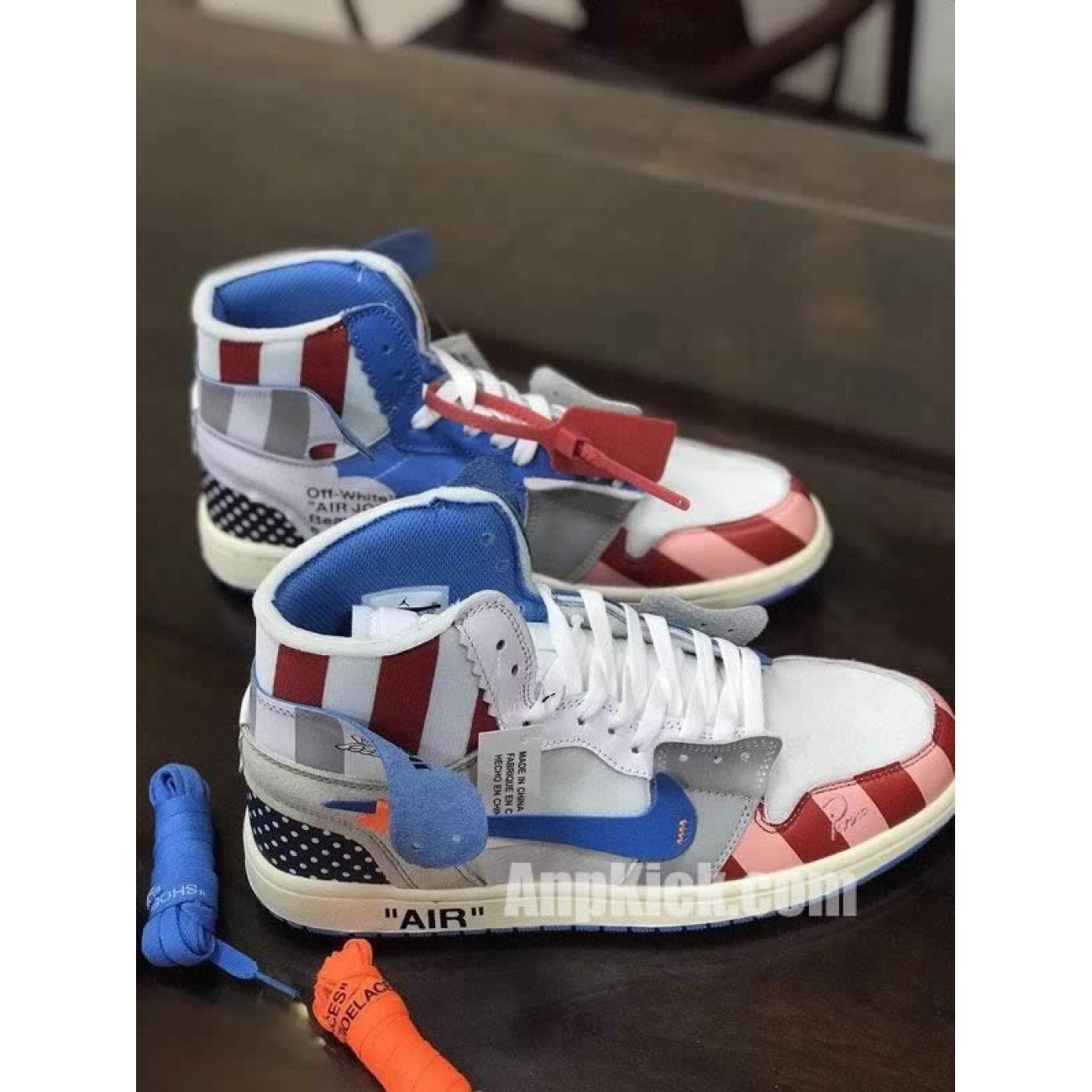 Parra x Off-White x Air Jordan 1 customize Shoes Custom Made Jordans