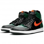 Solefly Miami Art Basel x Air jordan 1 Green Patent Leather "Friends & Family" AV3905-038