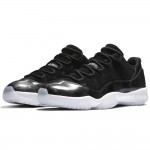 Air Jordan 11 Low "Barons" Black On Feet Grade School For Sale 528895-010