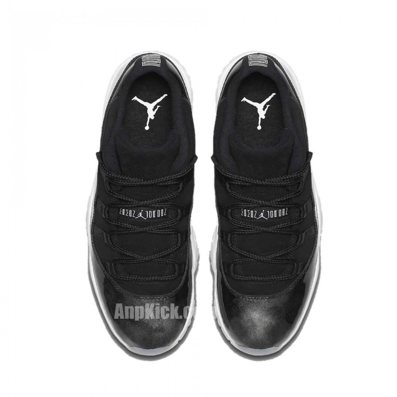 Air Jordan 11 Low "Barons" Black On Feet Grade School For Sale 528895-010