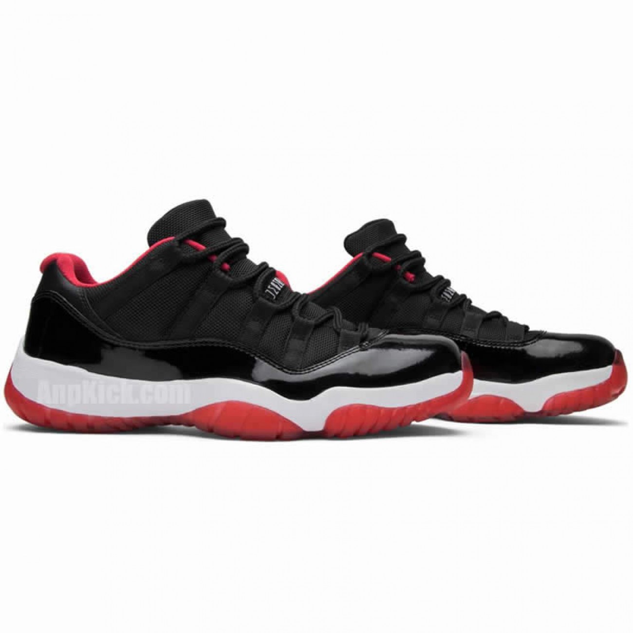 Air Jordan 11 Low "Bred" On Feet For Sale Black Red Price 528895-012