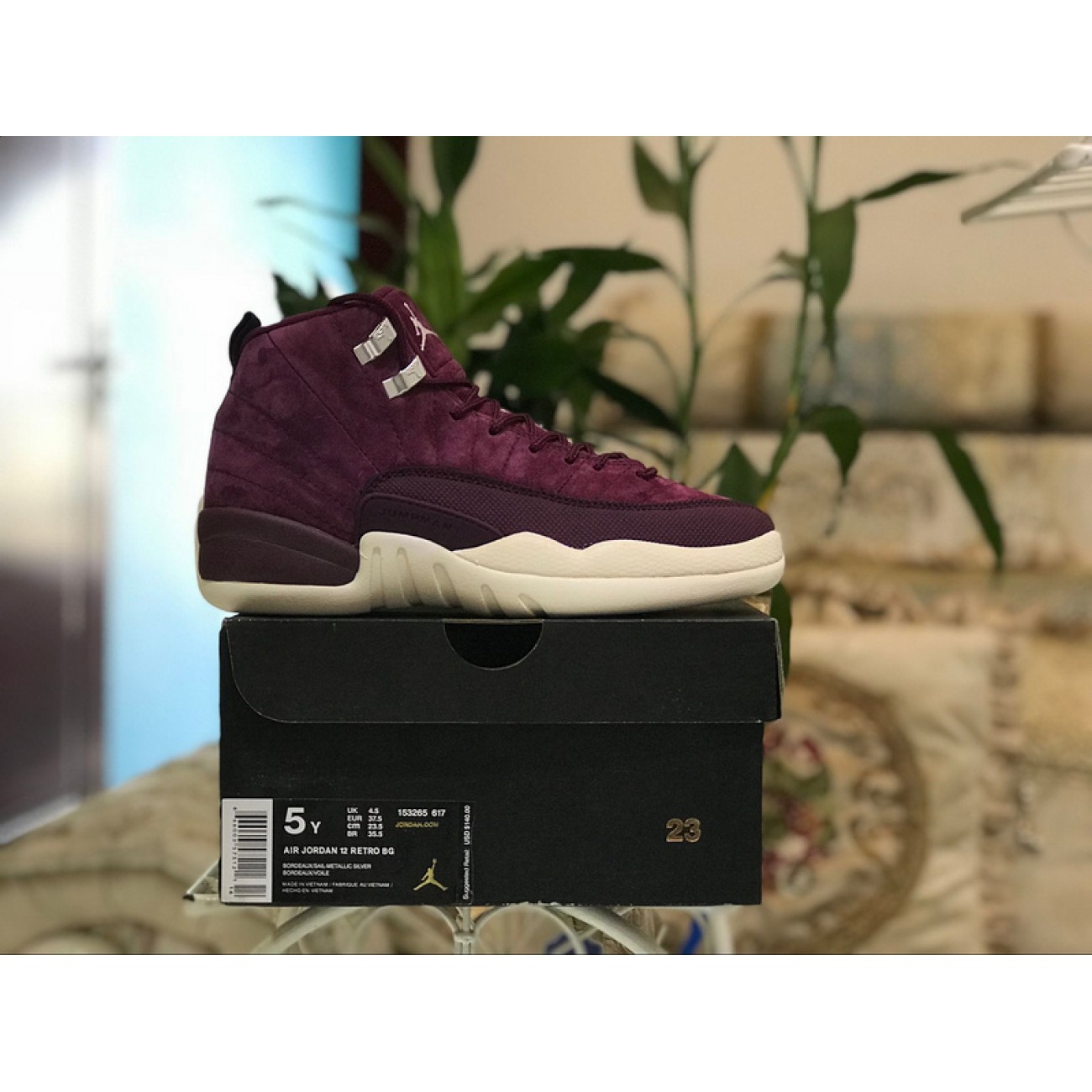 Air Jordan 12 "Bordeaux" 153265-130690-617