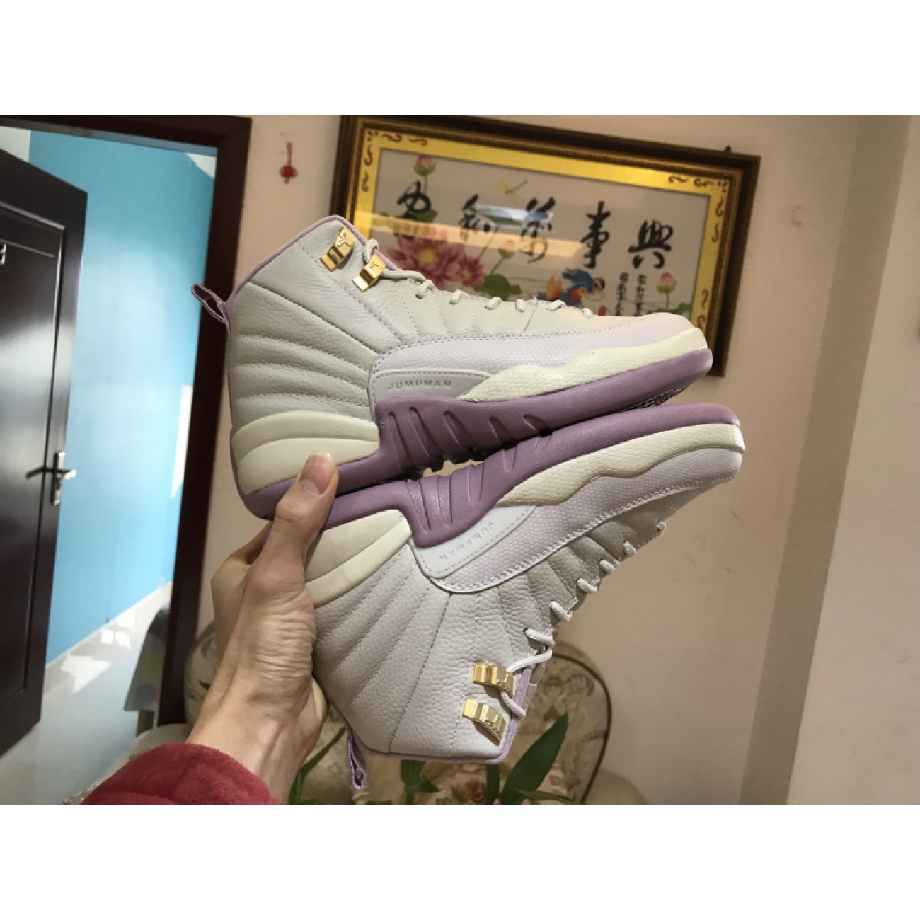 Air Jordan 12 GS "Plum Fog" 845028-025