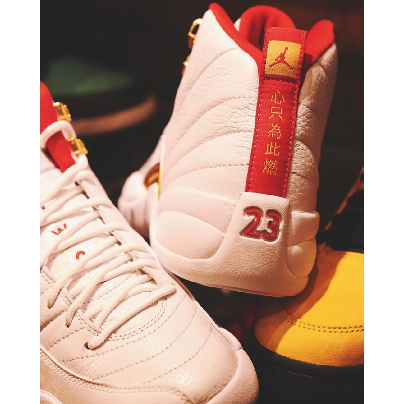 Air Jordan 12 "FIBA" 2019 White/University Red/Gold 130690-107