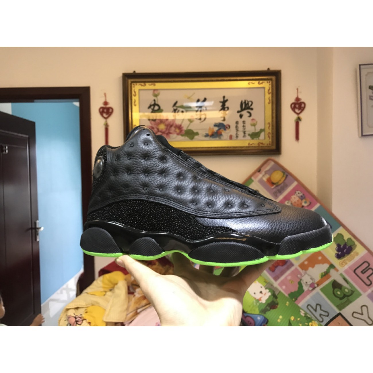 Air Jordan 13 "Altitude" Black Green 414571-042