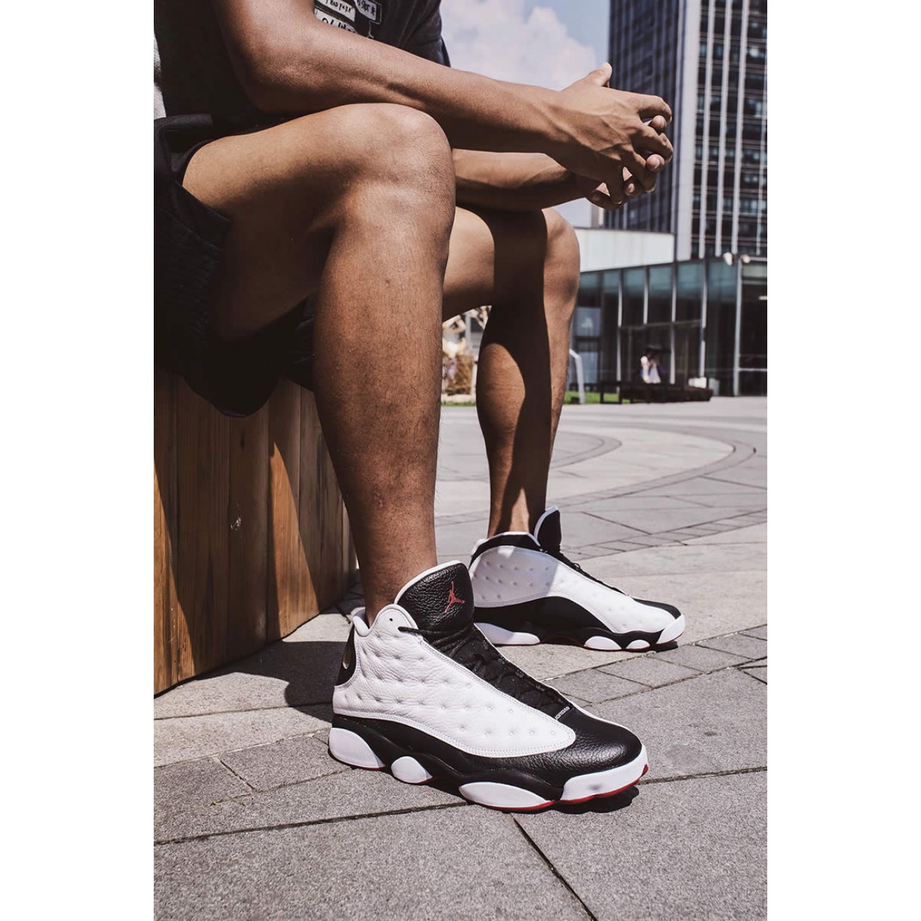 Air Jordan 13 "He Got Game" 2018 Black And White Outfit For Sale 414571-104