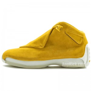 Air Jordan 18 Toro "Yellow Ochre" Suede AA2494-701 Release Date 2018