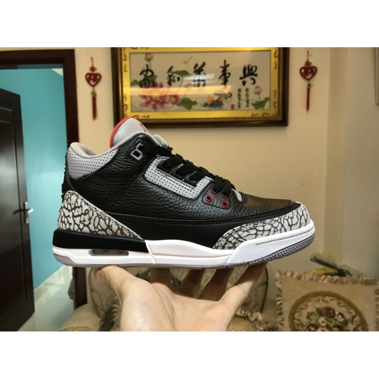 Air Jordan 3 GS "Black Cement" 854261-001