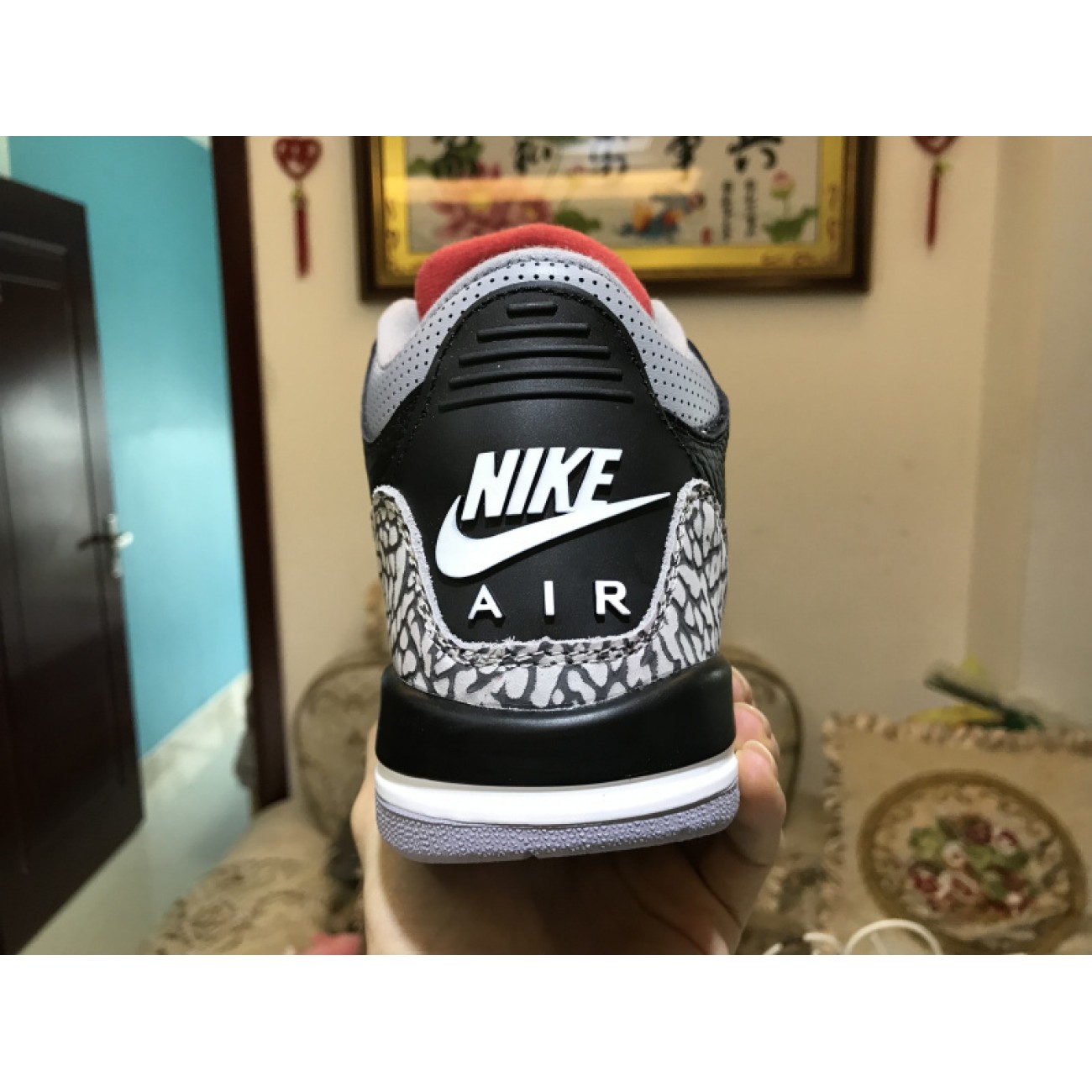 Air Jordan 3 GS "Black Cement" 854261-001