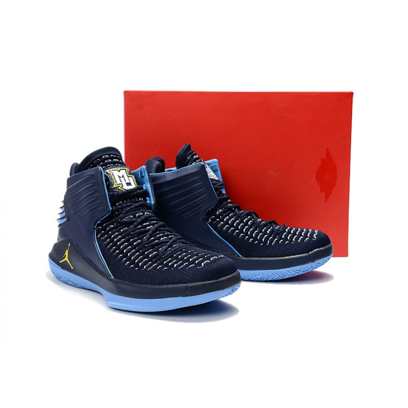 Air Jordan 32 XXXII Deep Blue/Grey/Yellow