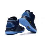 Air Jordan 32 XXXII Deep Blue/Grey/Yellow