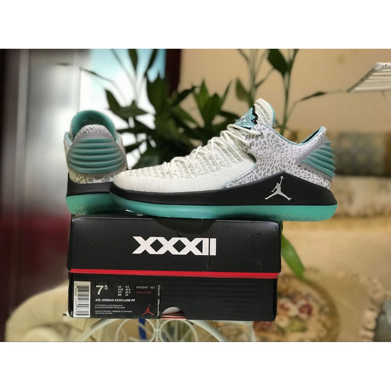 Air Jordan XXXII AJ32 Low PE Jade AH3347-101