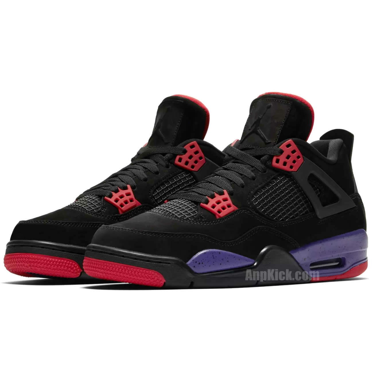 Air Jordan Retro 4 "Raptors" Black Purple Shoes For Sale AQ3816-065