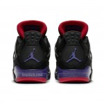 Air Jordan Retro 4 "Raptors" Black Purple Shoes For Sale AQ3816-065