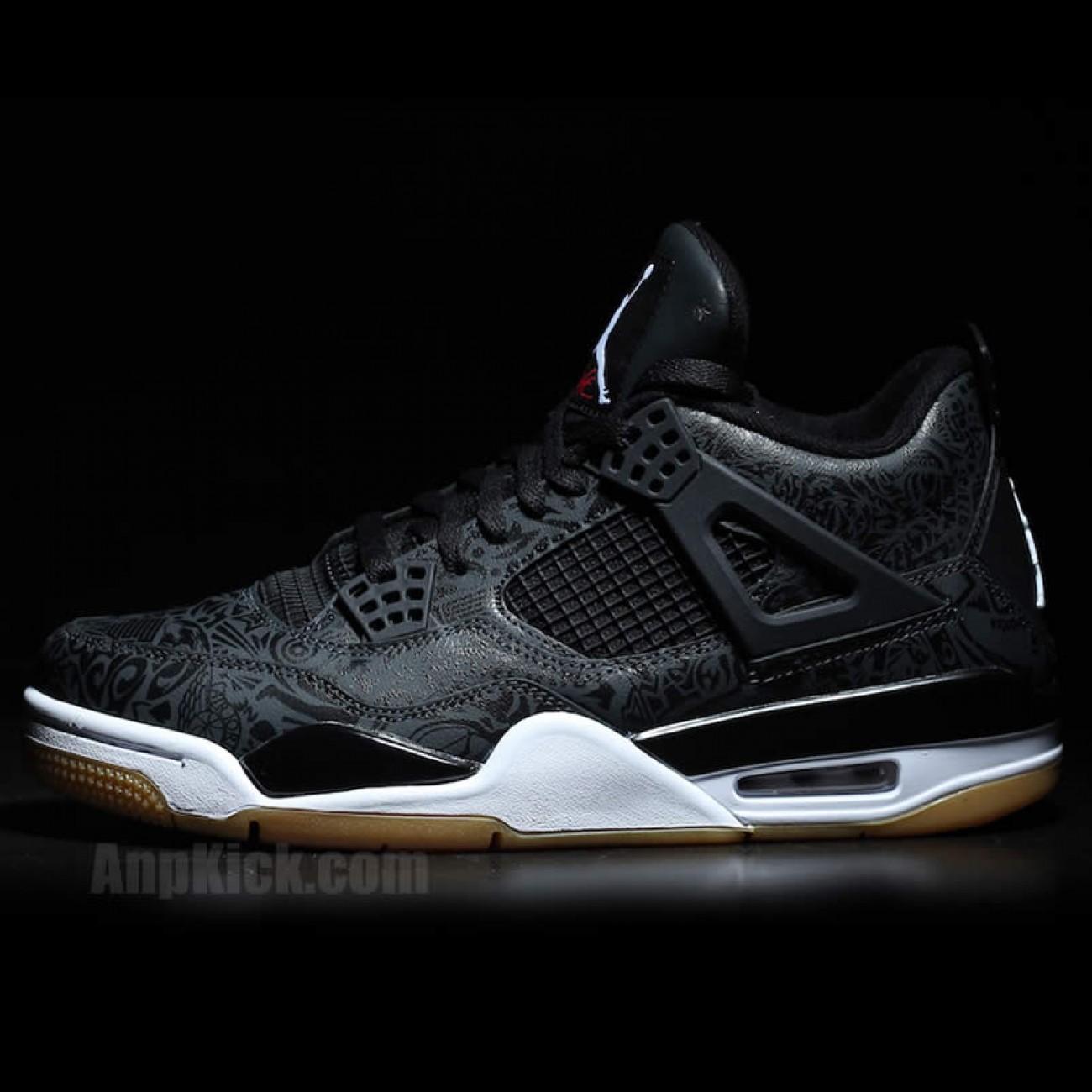 Air Jordan Retro 4 SE Laser 30th Anniversary "Black Gum" Aj4 Shoes CI1184-001