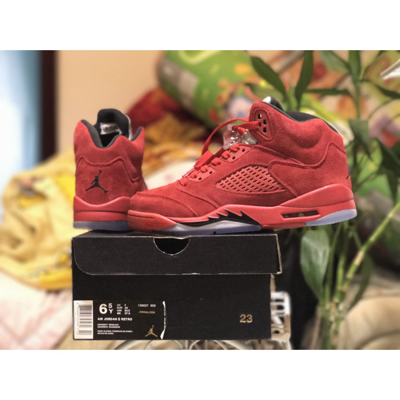 Air Jordan 5 Red Suede 136027-602