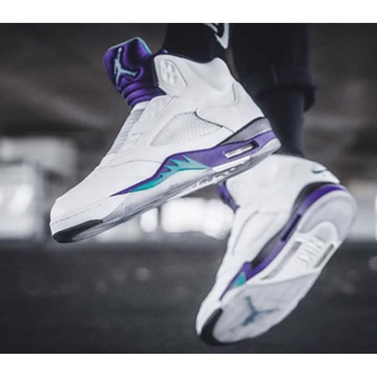 Air Jordan 5 Retro NRG "Fresh Prince" White Grape AV3919-135