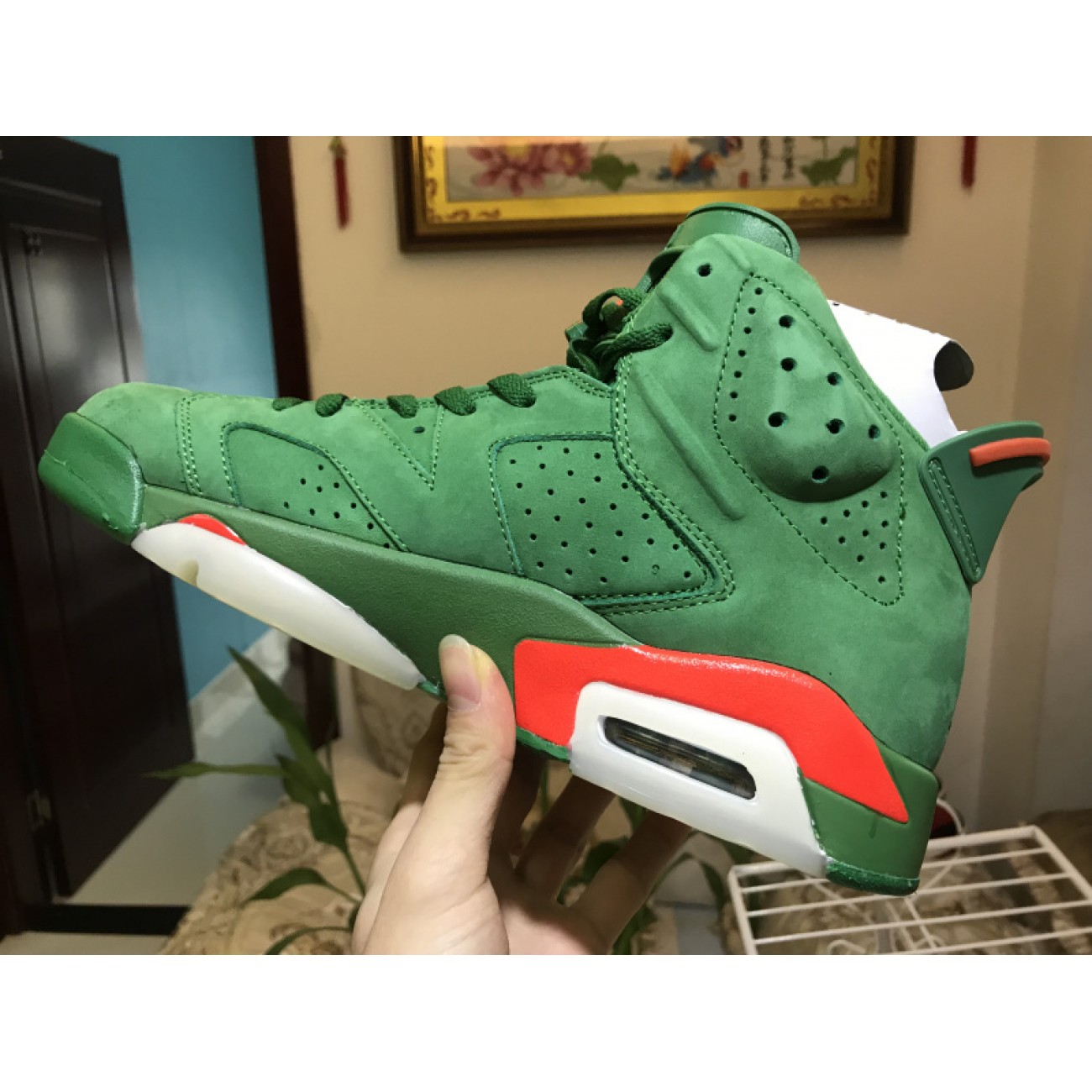 Air Jordan 6 Gatorade Green Suede AJ5986-335