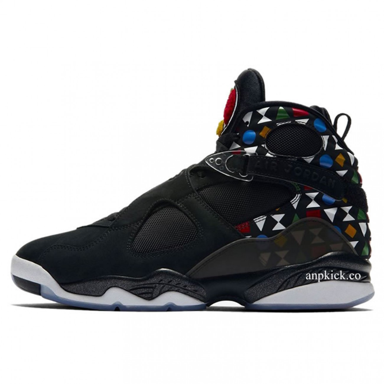 Air Jordan 8 Quai 54 Friends and Family Black White AJ8 CJ9218-001 CJ9218-100