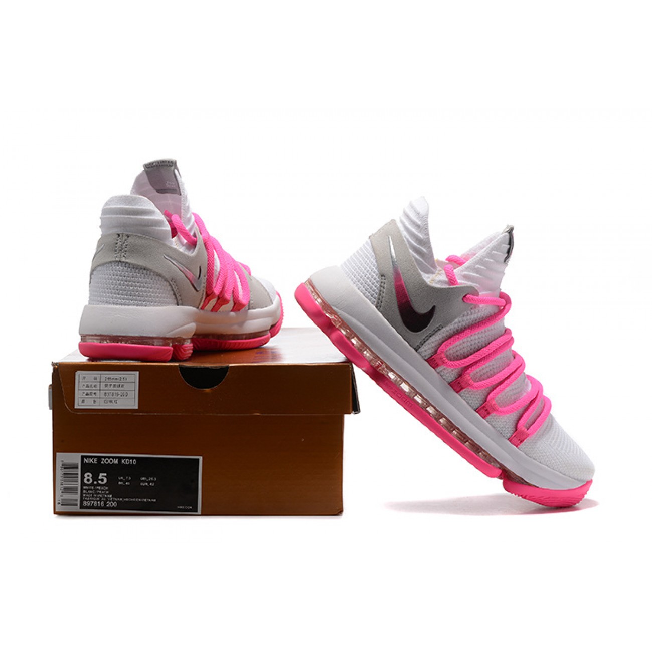 Nike Zoom Kevin Durant KD10 EP White/Pink