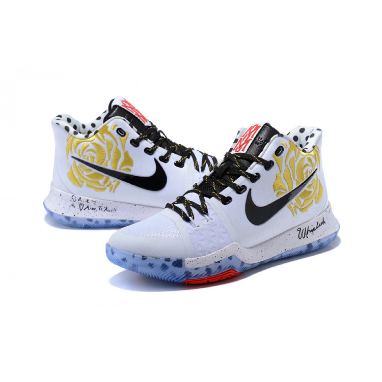 Kyrie 3 "Dedication" White/Black/Gold